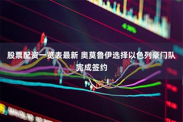 股票配资一览表最新 奥莫鲁伊选择以色列豪门队完成签约