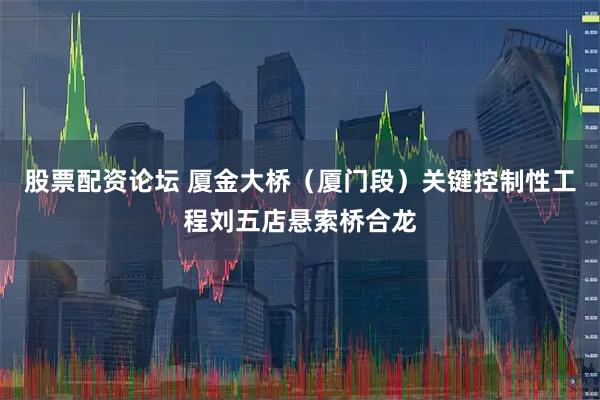 股票配资论坛 厦金大桥（厦门段）关键控制性工程刘五店悬索桥合龙